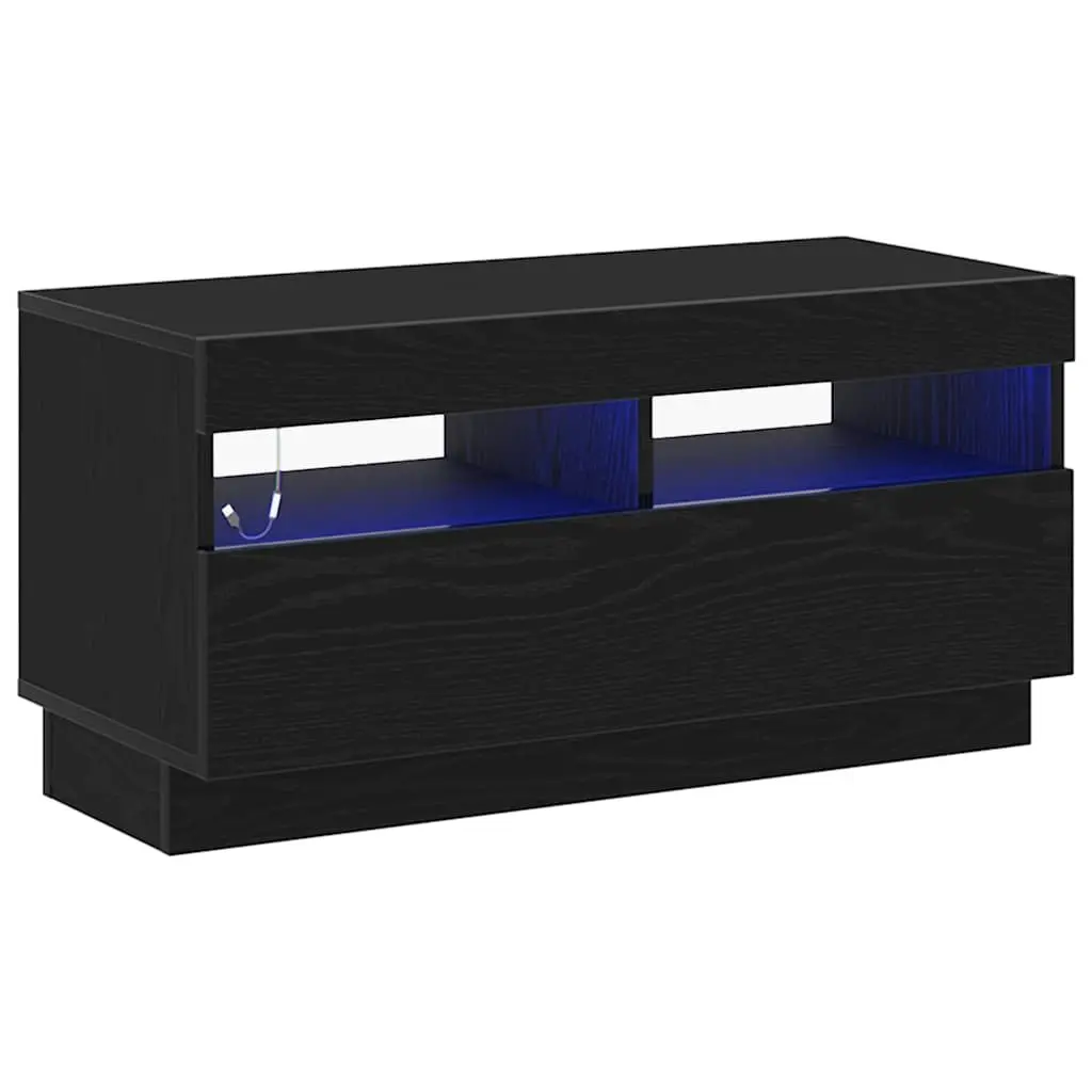 TV Cabinet Engineered Wood 80 x 35 x 40 cm Black