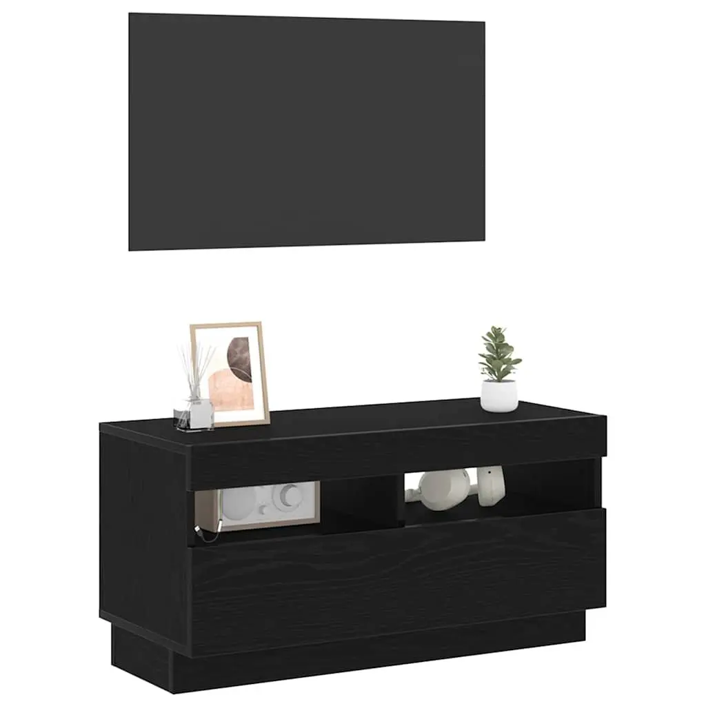 TV Cabinet Engineered Wood 80 x 35 x 40 cm Black