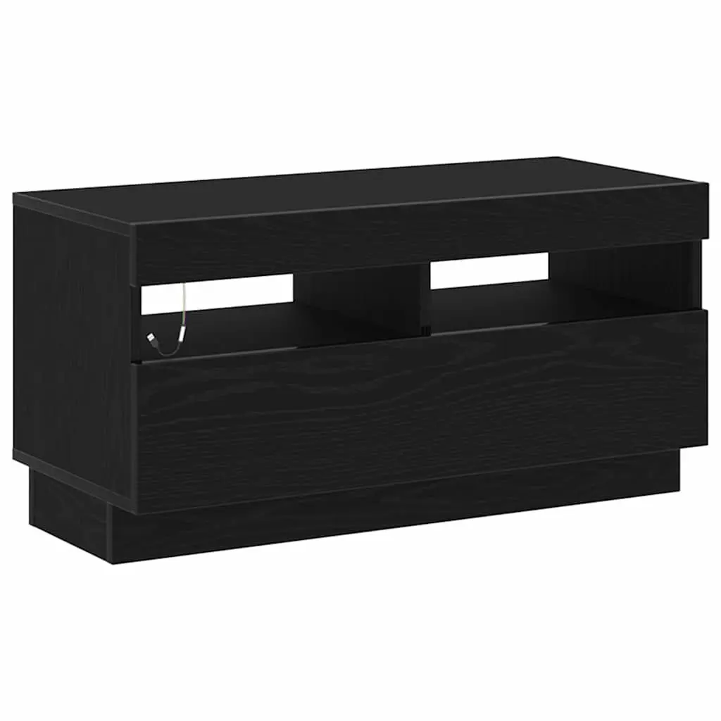 TV Cabinet Engineered Wood 80 x 35 x 40 cm Black