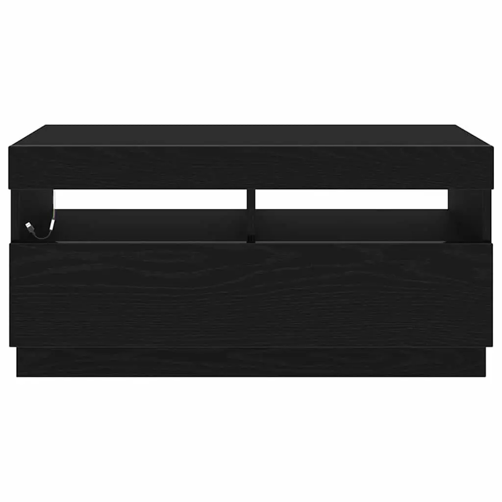 TV Cabinet Engineered Wood 80 x 35 x 40 cm Black