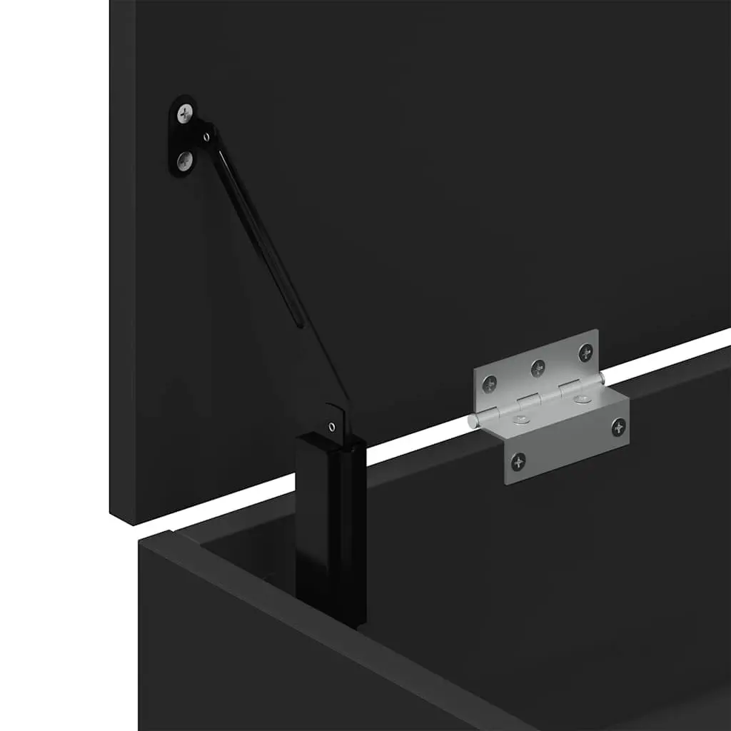 Black Storage Bench for Shoe Organisation and Seating