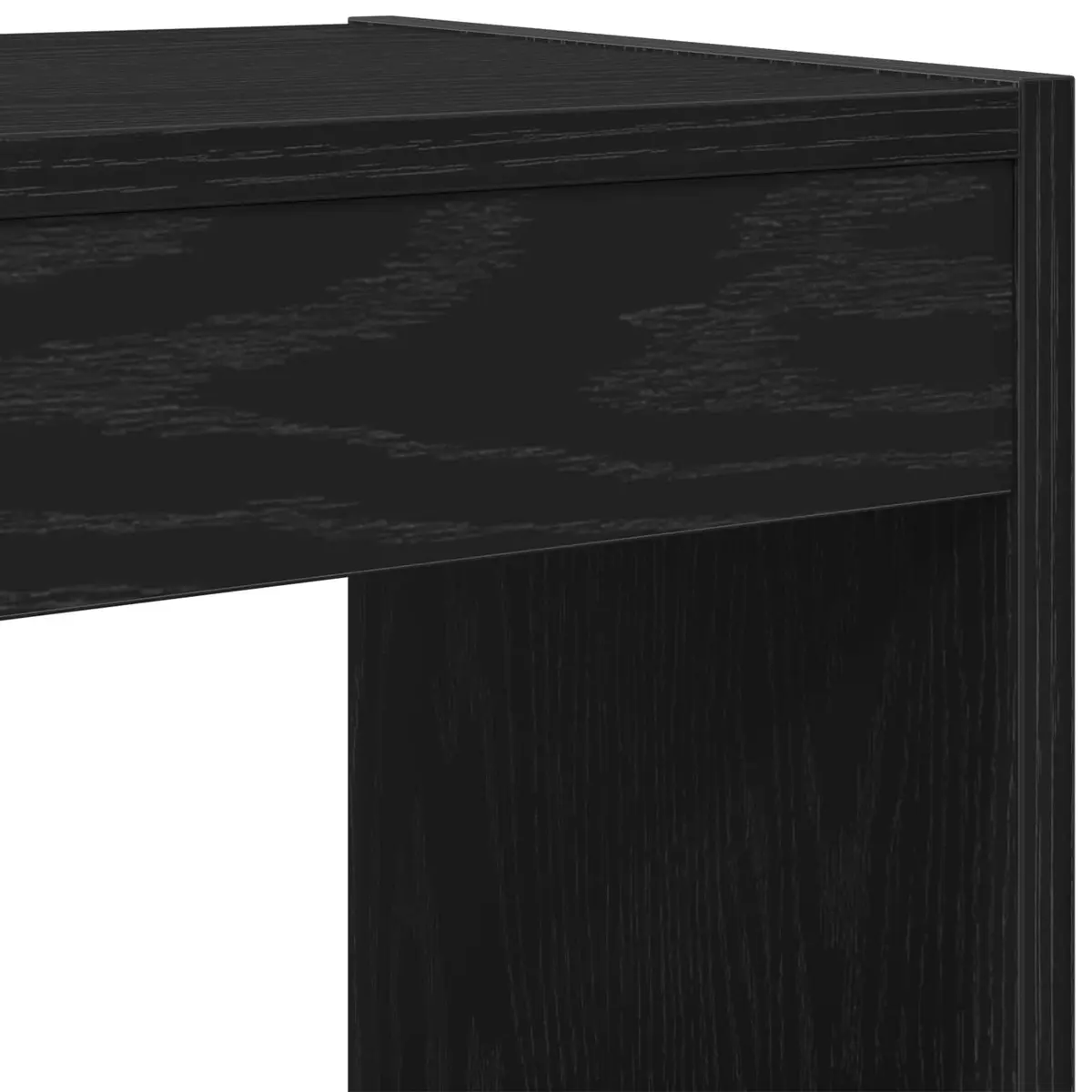 Book Cabinet Engineered Wood 40 x 30 x 198 cm Black Oak Freestanding Shelving Unit