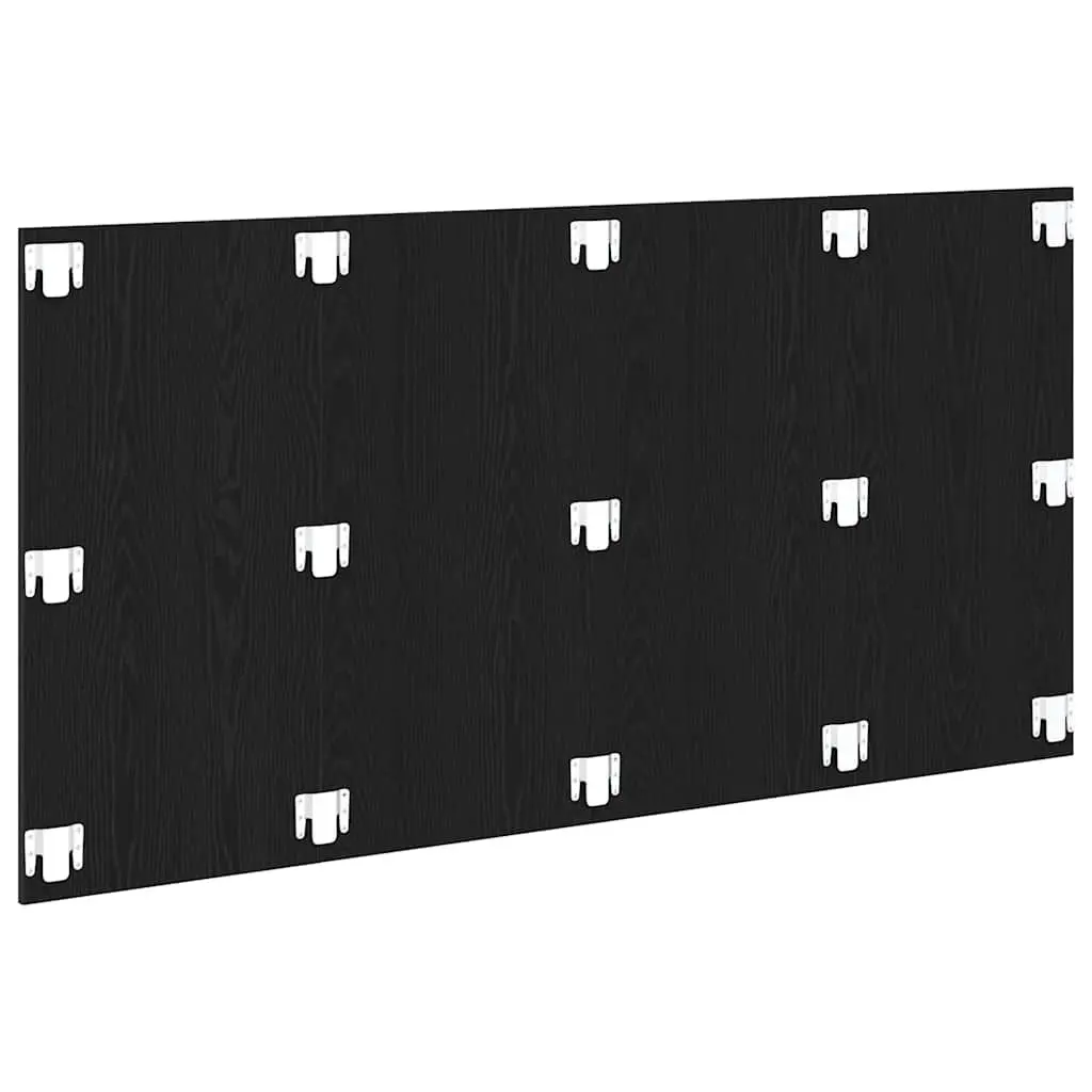 Black Oak Engineered Wood Wall-Mounted Headboard 160cm