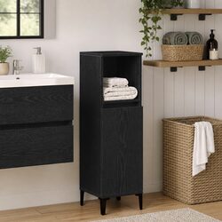 Stylish Black Bathroom Vanity Cabinet for Modern Spaces