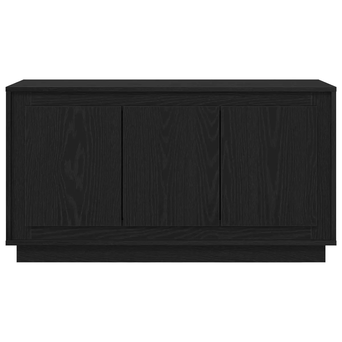 Sideboard Engineered Wood 102 x 35 x 55 cm Black Oak Storage Cabinet Dining