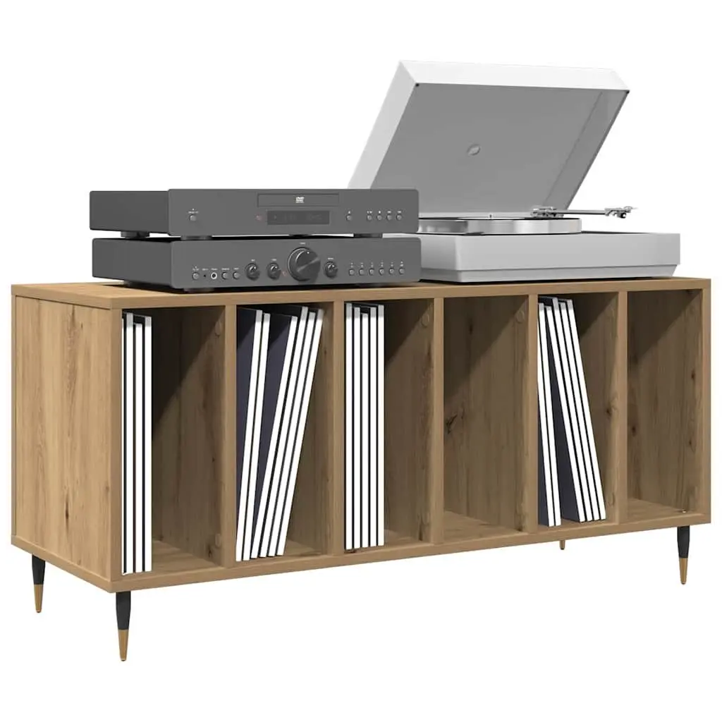 Record Cabinet Engineered Wood 100 x 38 x 48 cm Brown
