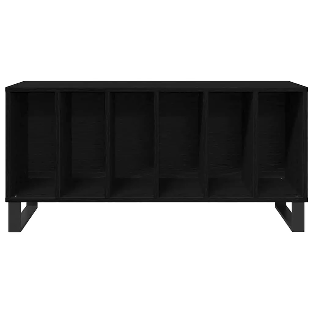 Media Storage Cabinet Engineered Wood 100 x 38 x 48 cm Black