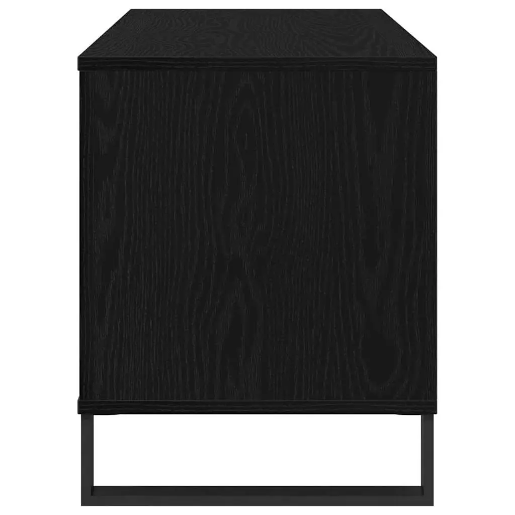 Media Storage Cabinet Engineered Wood 100 x 38 x 48 cm Black
