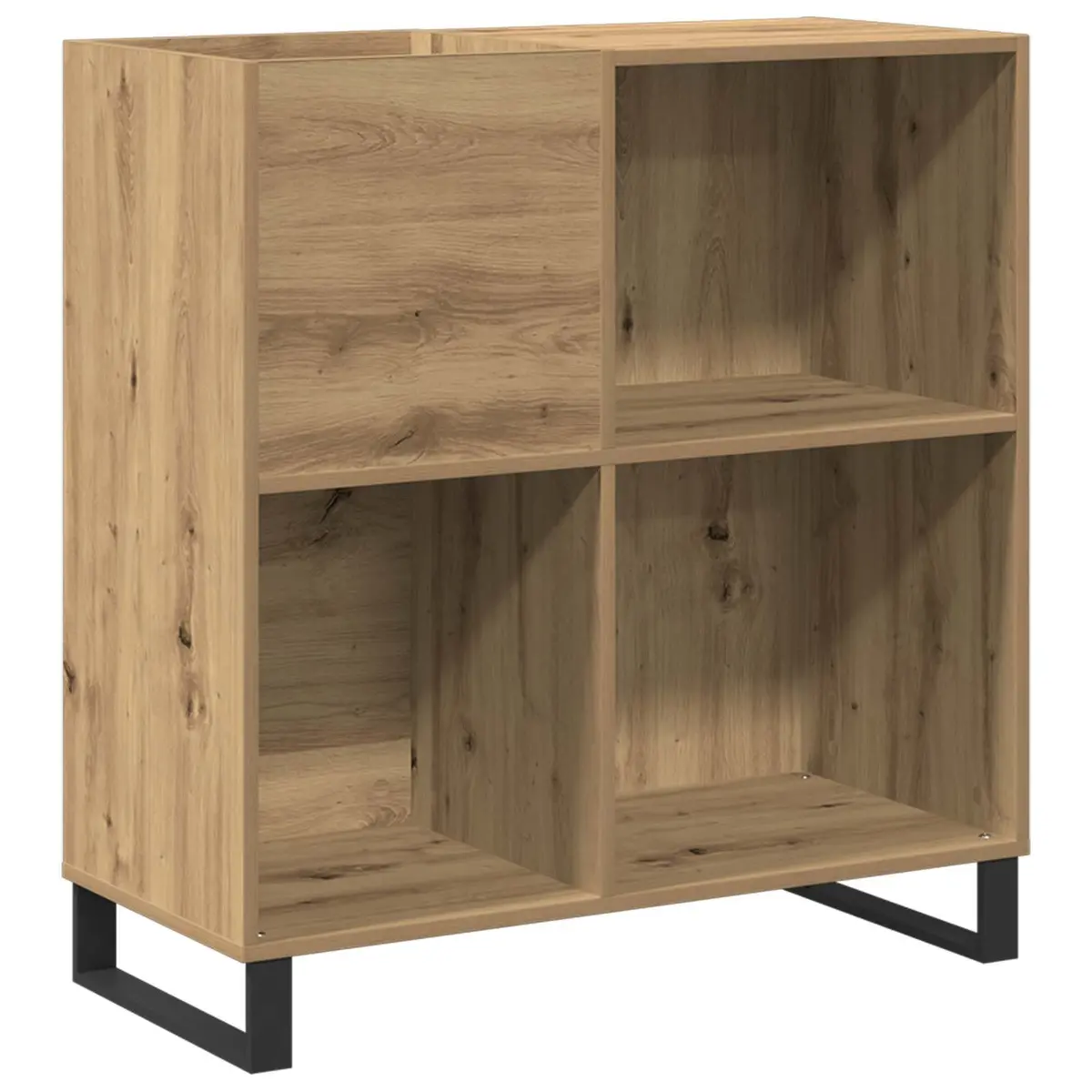 Record Storage Cabinet Engineered Wood Brown 84.5 x 38 x 89 cm