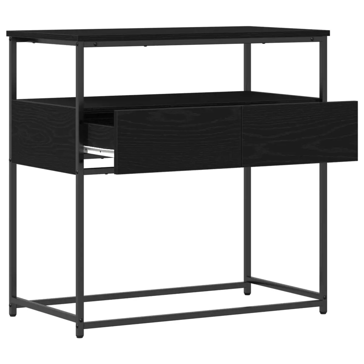 Black Console Table 75x40x75cm for Storage