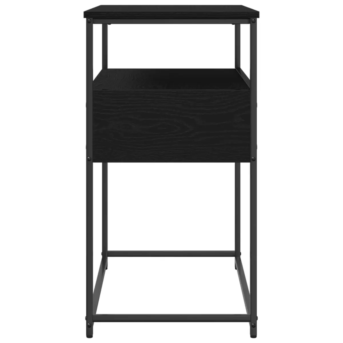 Black Console Table 75x40x75cm for Storage