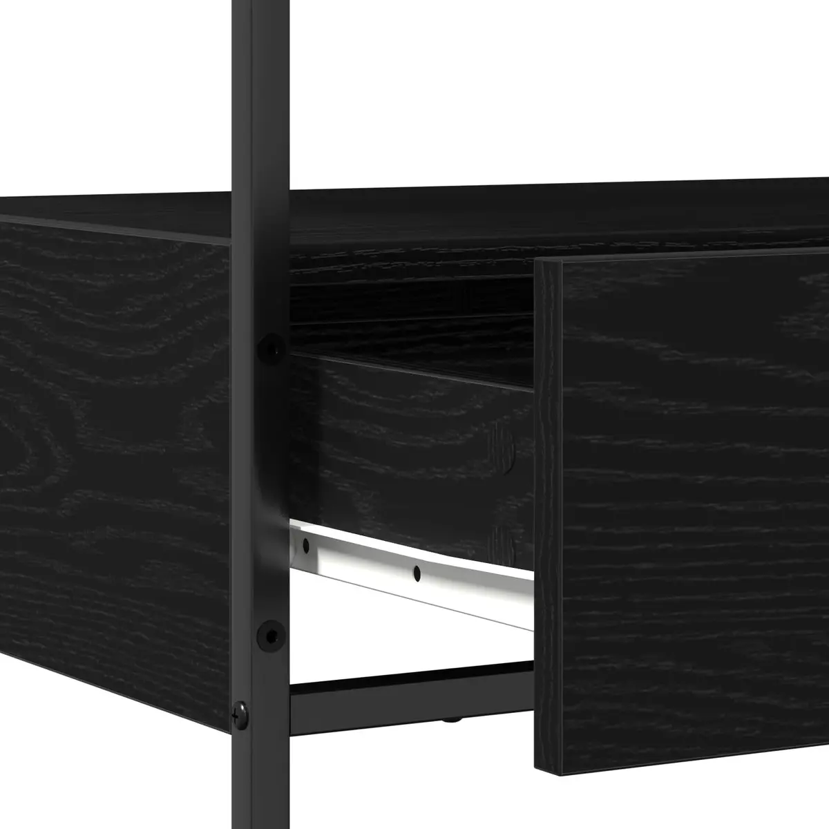 Black Console Table 75x40x75cm for Storage