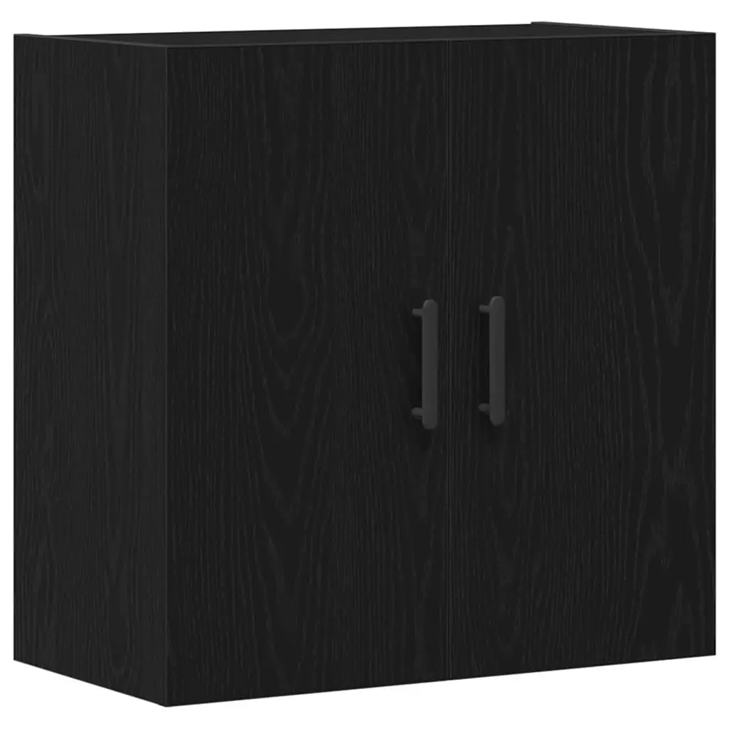 Black Oak Wall-mounted Storage Cabinet