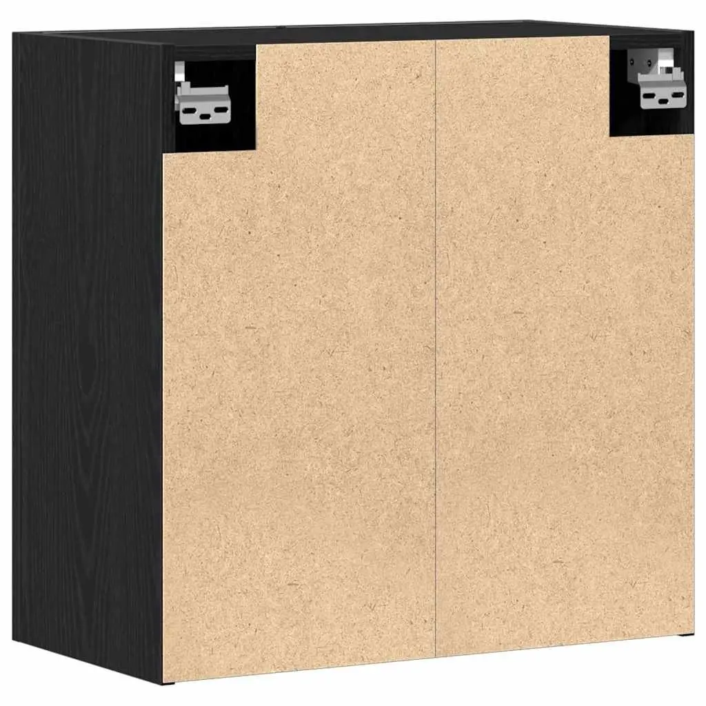 Black Oak Wall-mounted Storage Cabinet