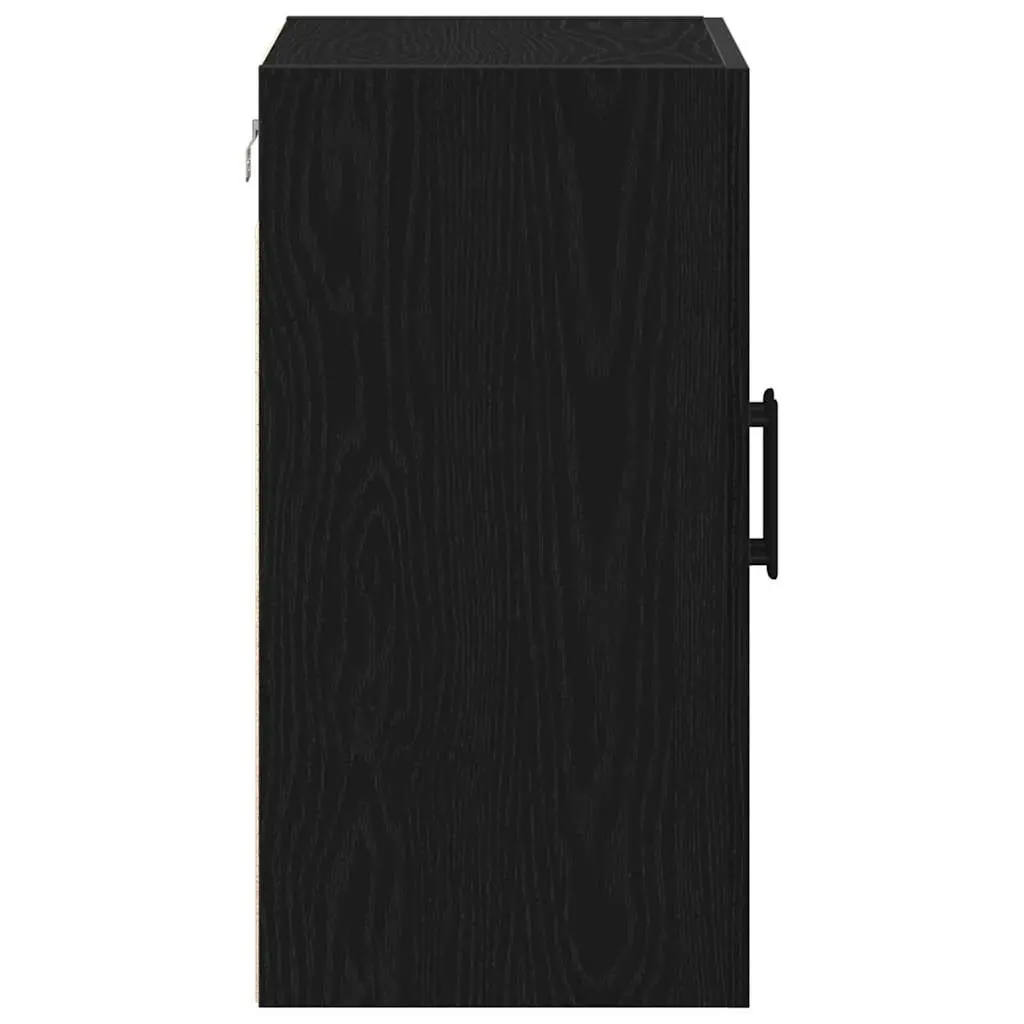 Black Oak Wall-mounted Storage Cabinet