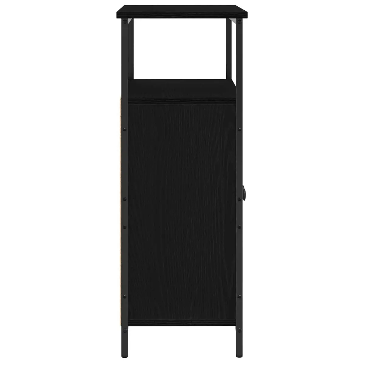 Sideboard Engineered Wood Black 70 x 30 x 80 cm Storage Cabinet Modern Living Dining