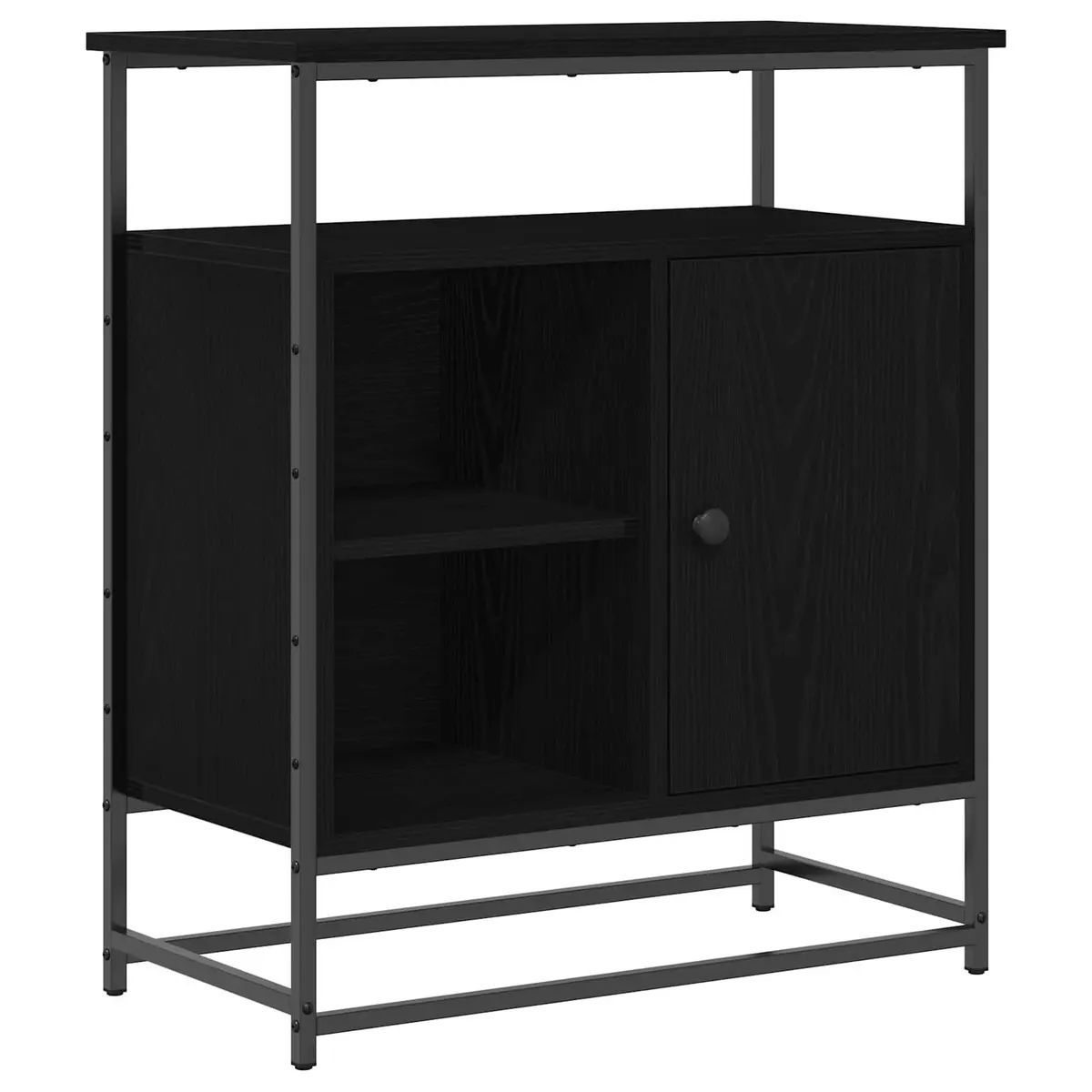Black Storage Sideboard for Dining and Living