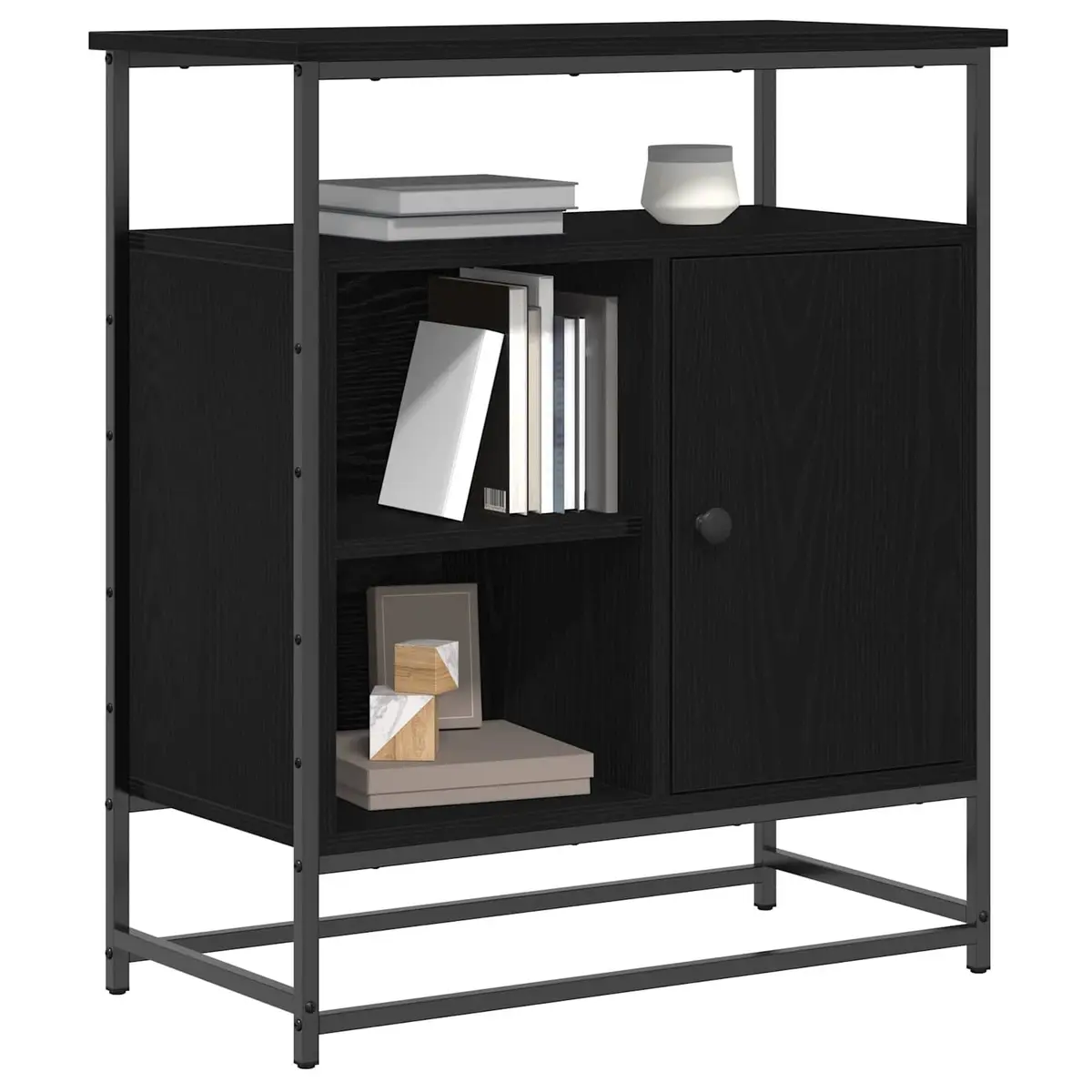 Black Storage Sideboard for Dining and Living