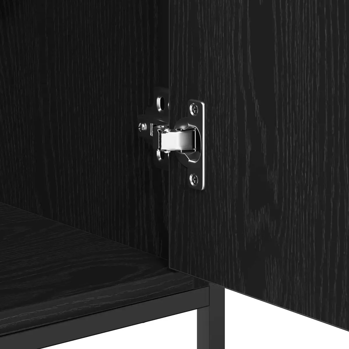 Black Storage Sideboard for Dining and Living