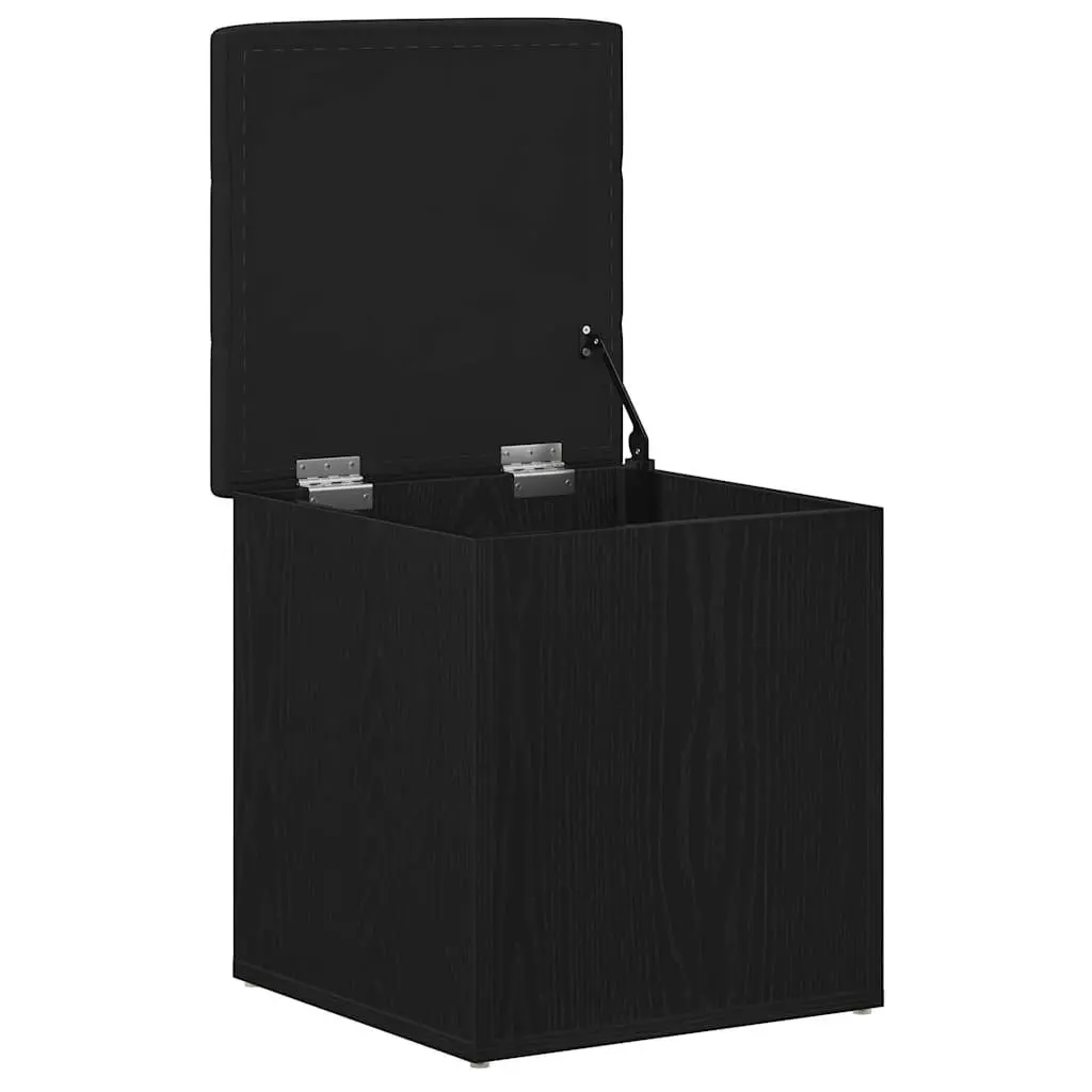 Storage Bench Engineered Wood 42 x 42 x 45 cm Black Oak