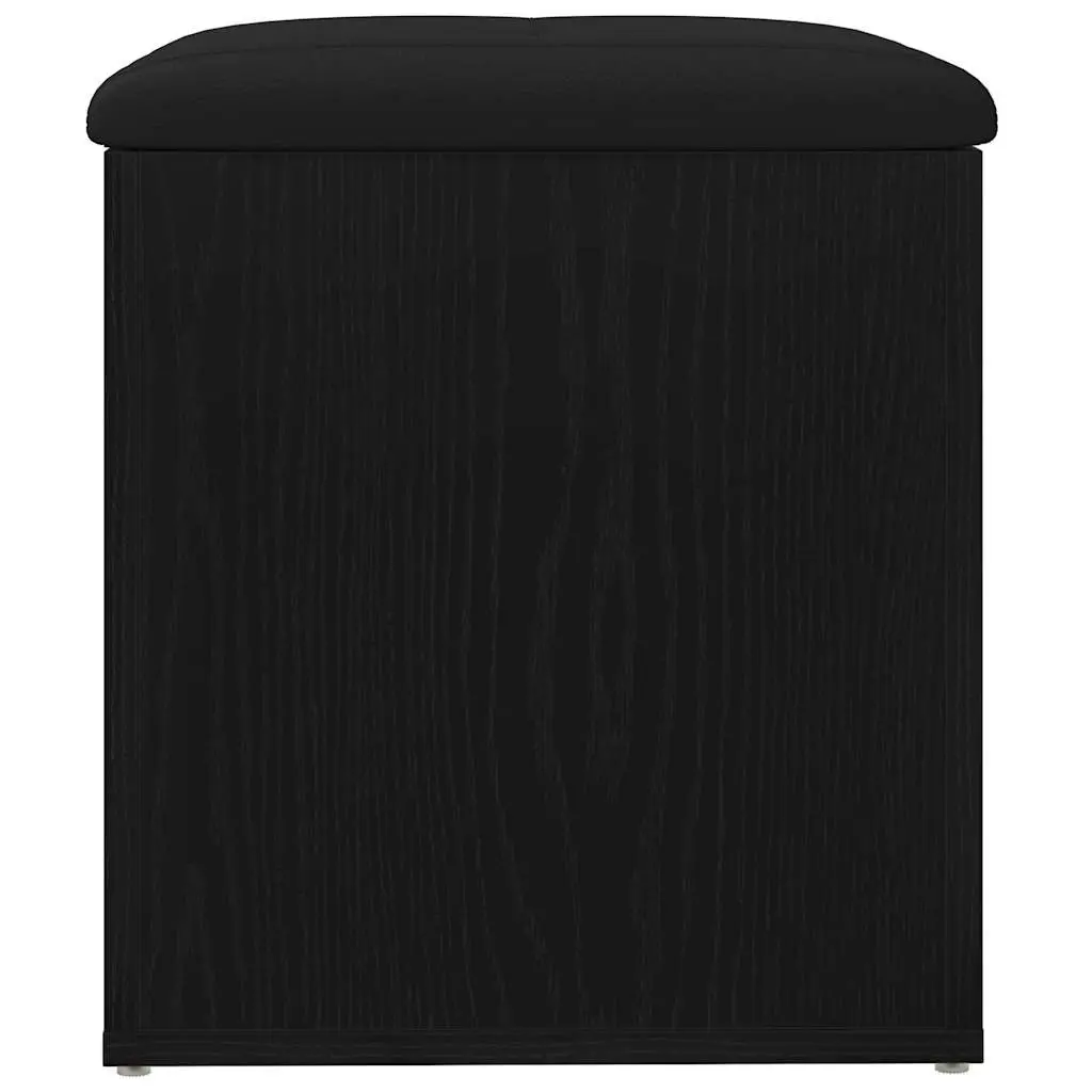 Storage Bench Engineered Wood 42 x 42 x 45 cm Black Oak