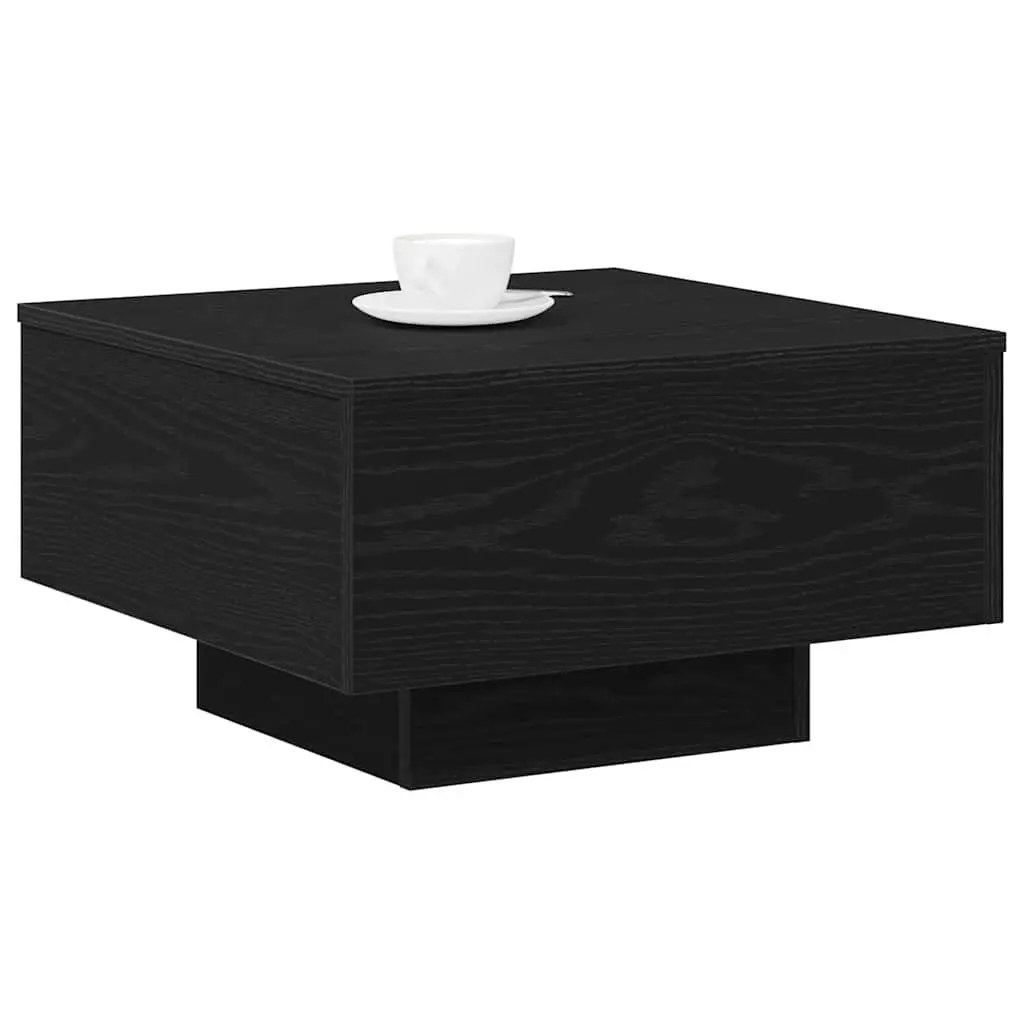 Coffee Table Black Oak Modern Living Room Accent Furniture Indoor Lounge Decor