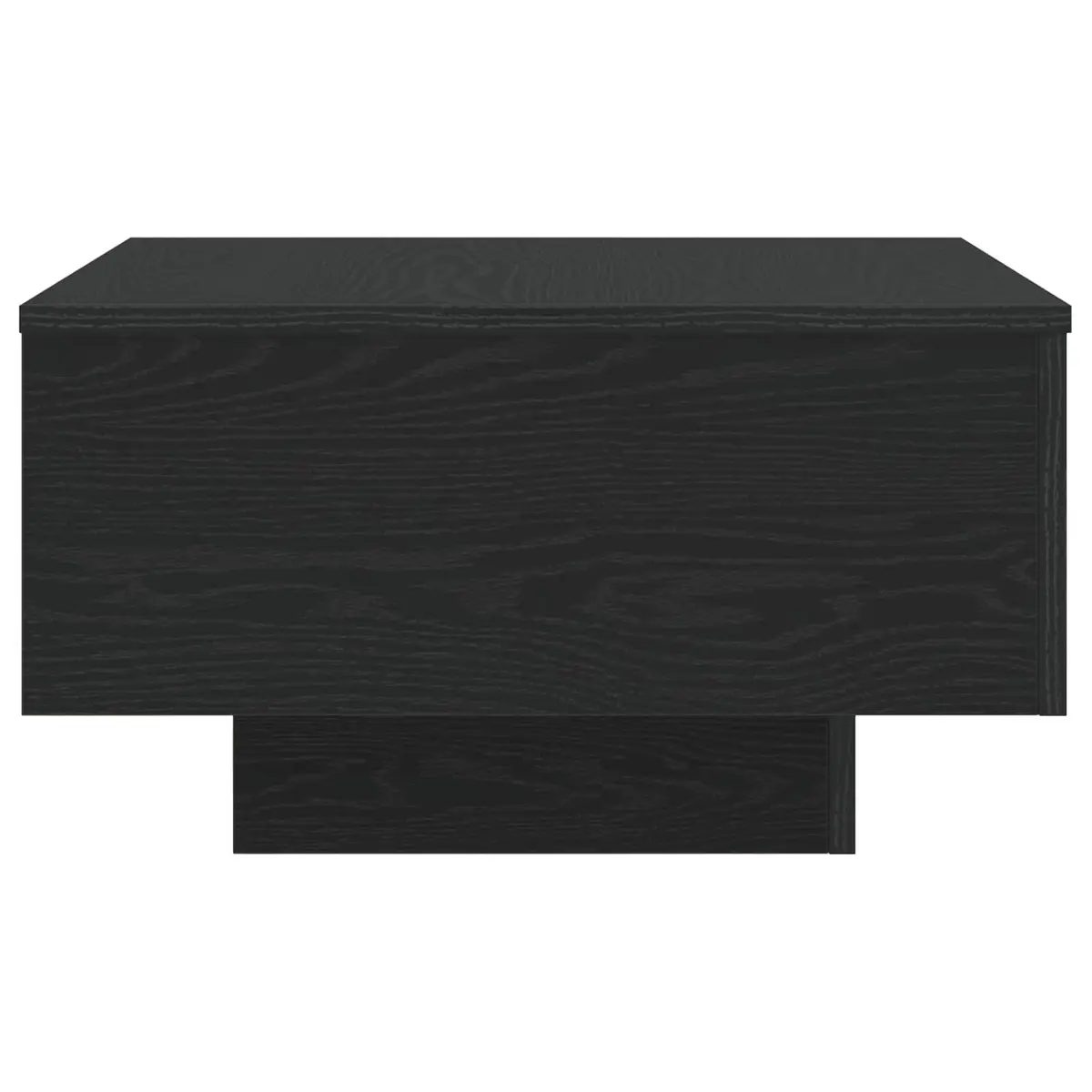 Black Oak Coffee Table with LED Lighting 55x55x31cm