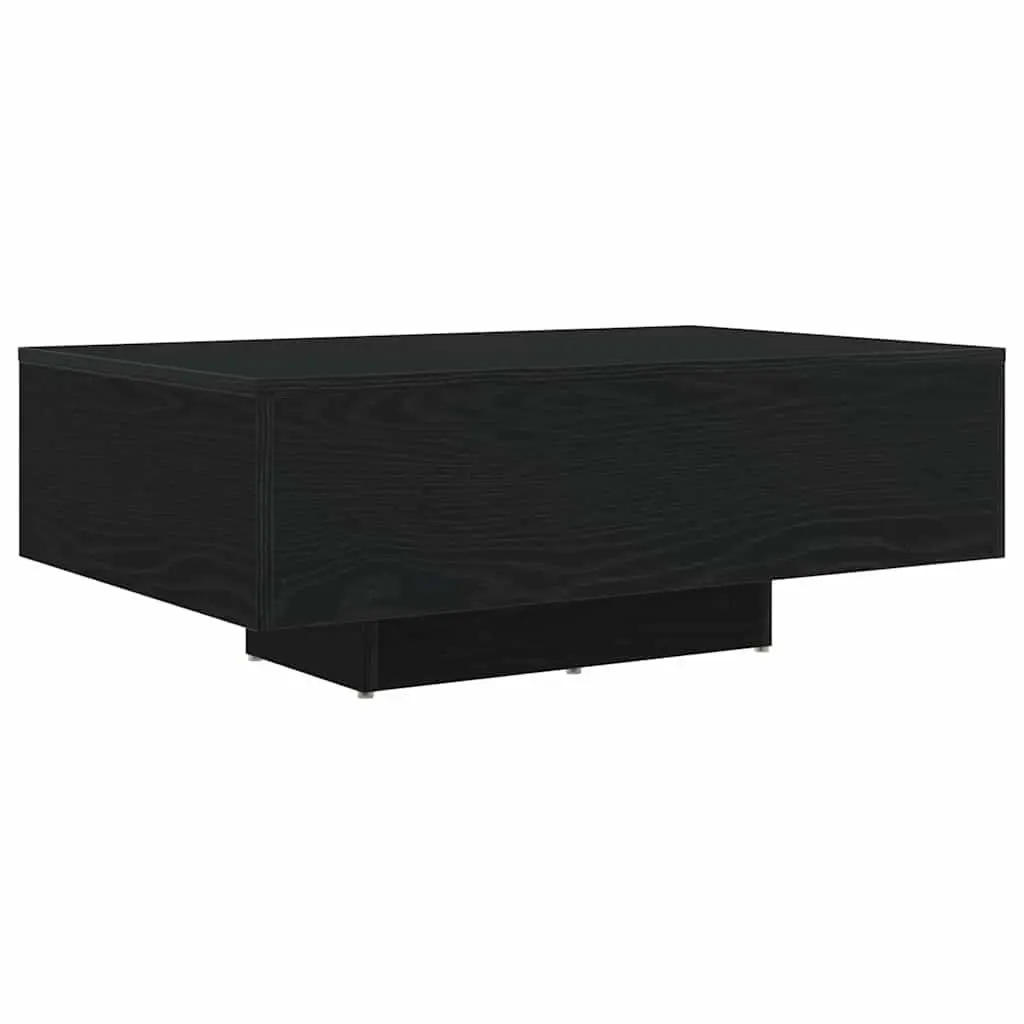 Black Oak Coffee Table with LED Lighting