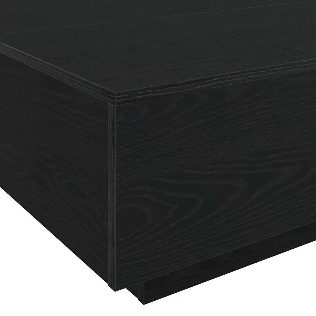 Black Oak Coffee Table with LED Lighting