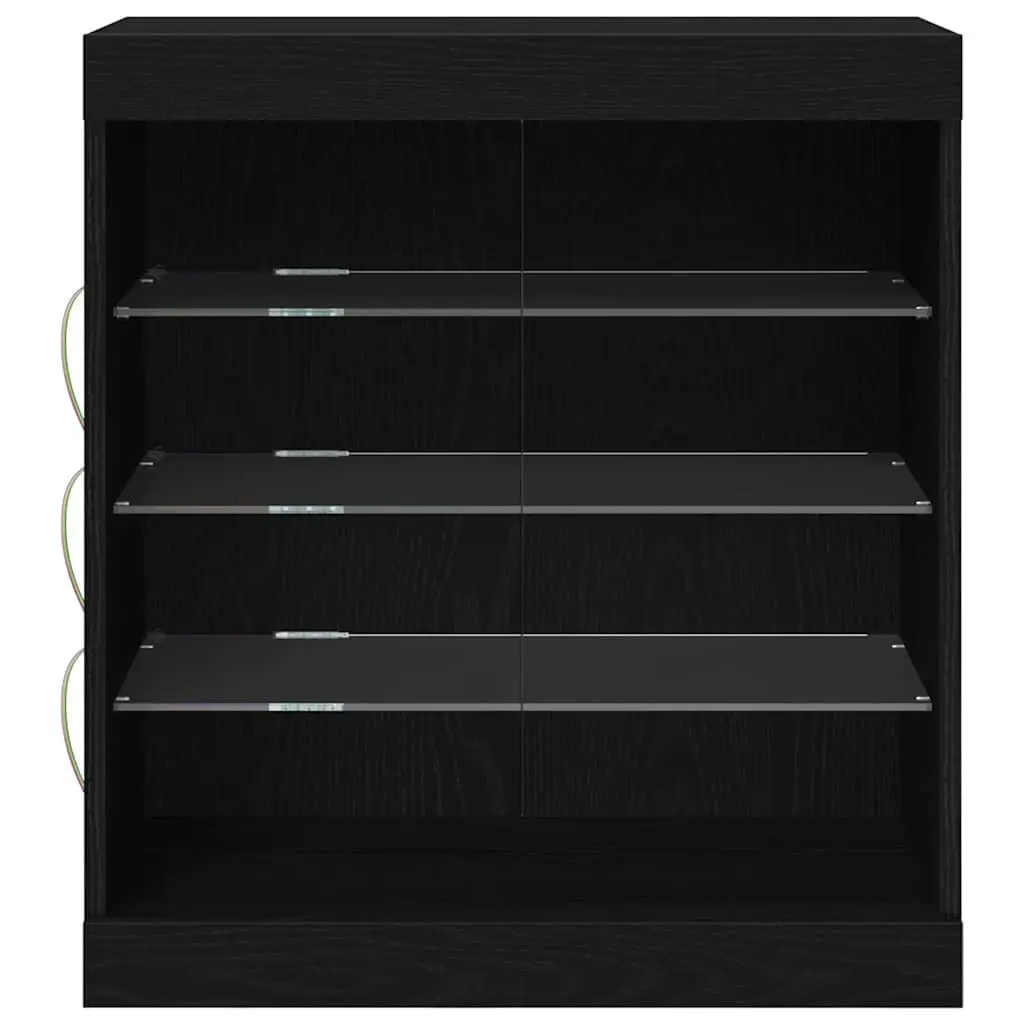 Black Oak Sideboard with RGB LED Lighting