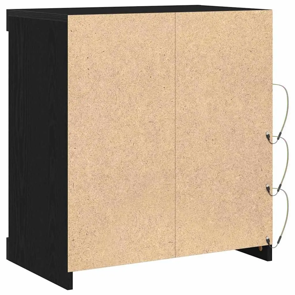 Black Oak Sideboard with RGB LED Lighting