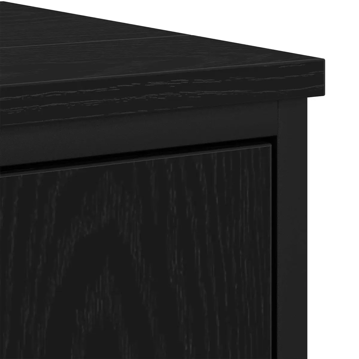 Black Oak Wall-Mounted Bathroom Vanity Sink Cabinet