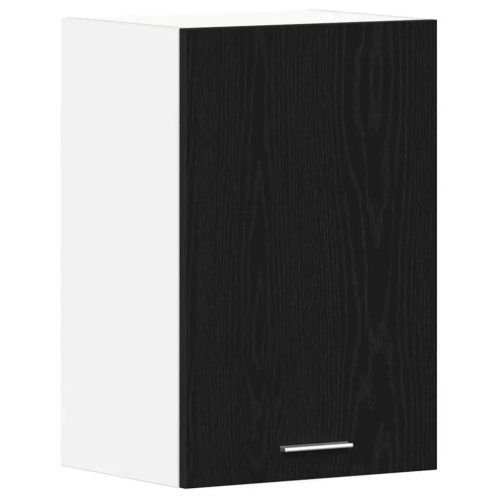 Hanging Cabinet Engineered Wood 40x31x60 cm Black Oak