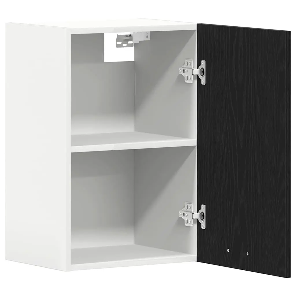Hanging Cabinet Engineered Wood 40x31x60 cm Black Oak