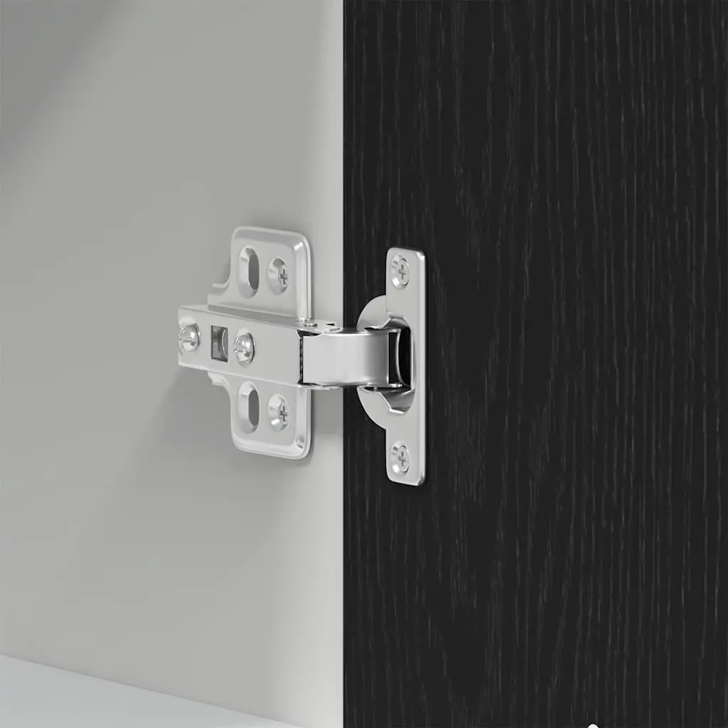 Hanging Cabinet Engineered Wood 40x31x60 cm Black Oak
