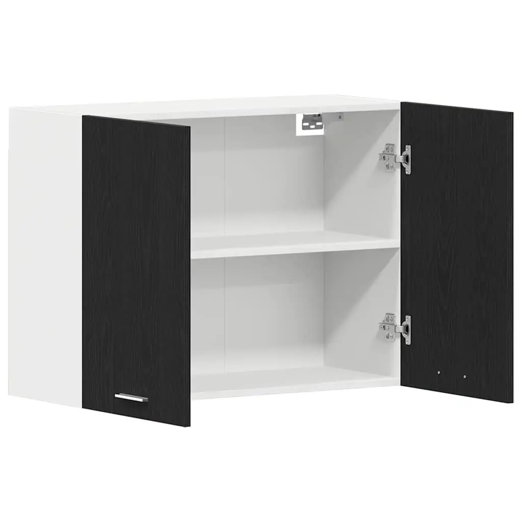 Black Oak Hanging Kitchen Cabinet 80x31x60cm