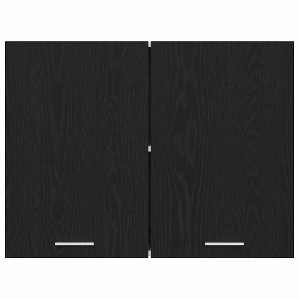 Black Oak Hanging Kitchen Cabinet 80x31x60cm