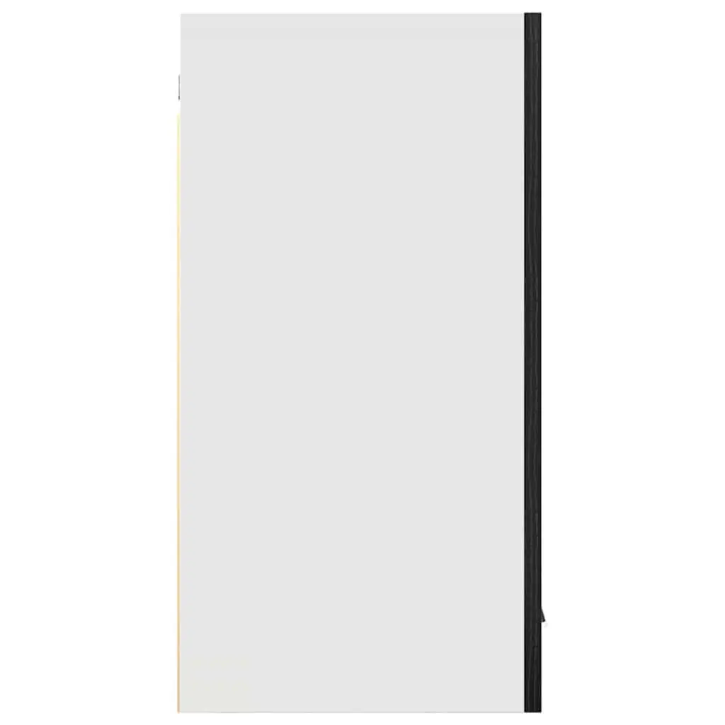 Black Oak Hanging Kitchen Cabinet 80x31x60cm