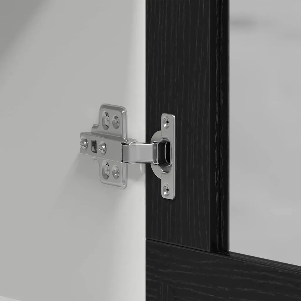 Hanging Cabinet Engineered Wood 80x31x60cm Black Oak