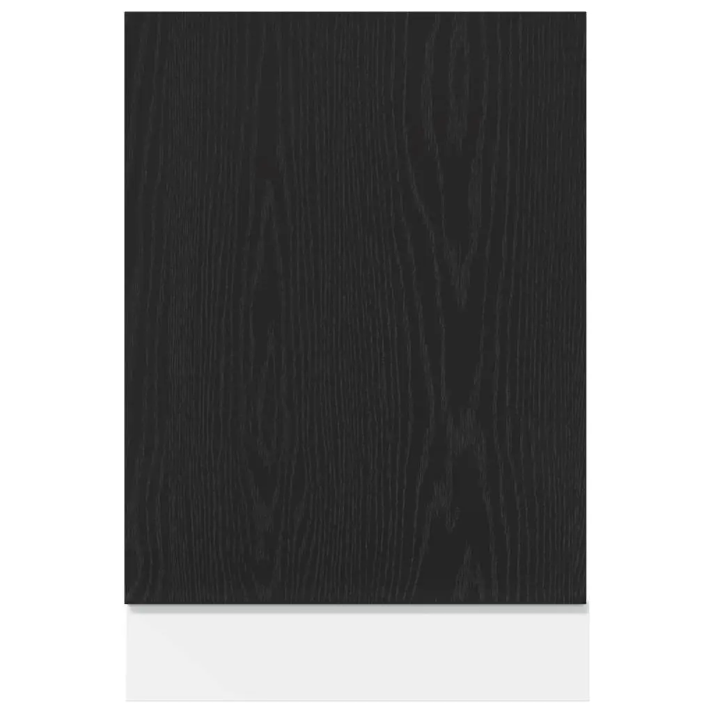Dishwasher Panel Engineered Wood 45x1.5x67cm Black Oak