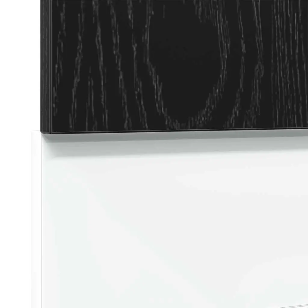 Dishwasher Panel Engineered Wood 45x1.5x67cm Black Oak