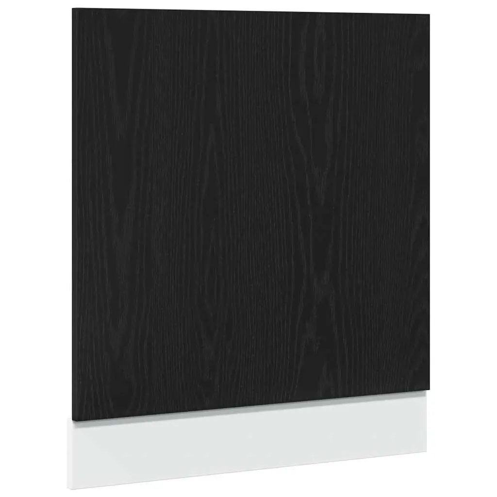 60cm Black Oak Dishwasher Panel for Kitchen Cabinet