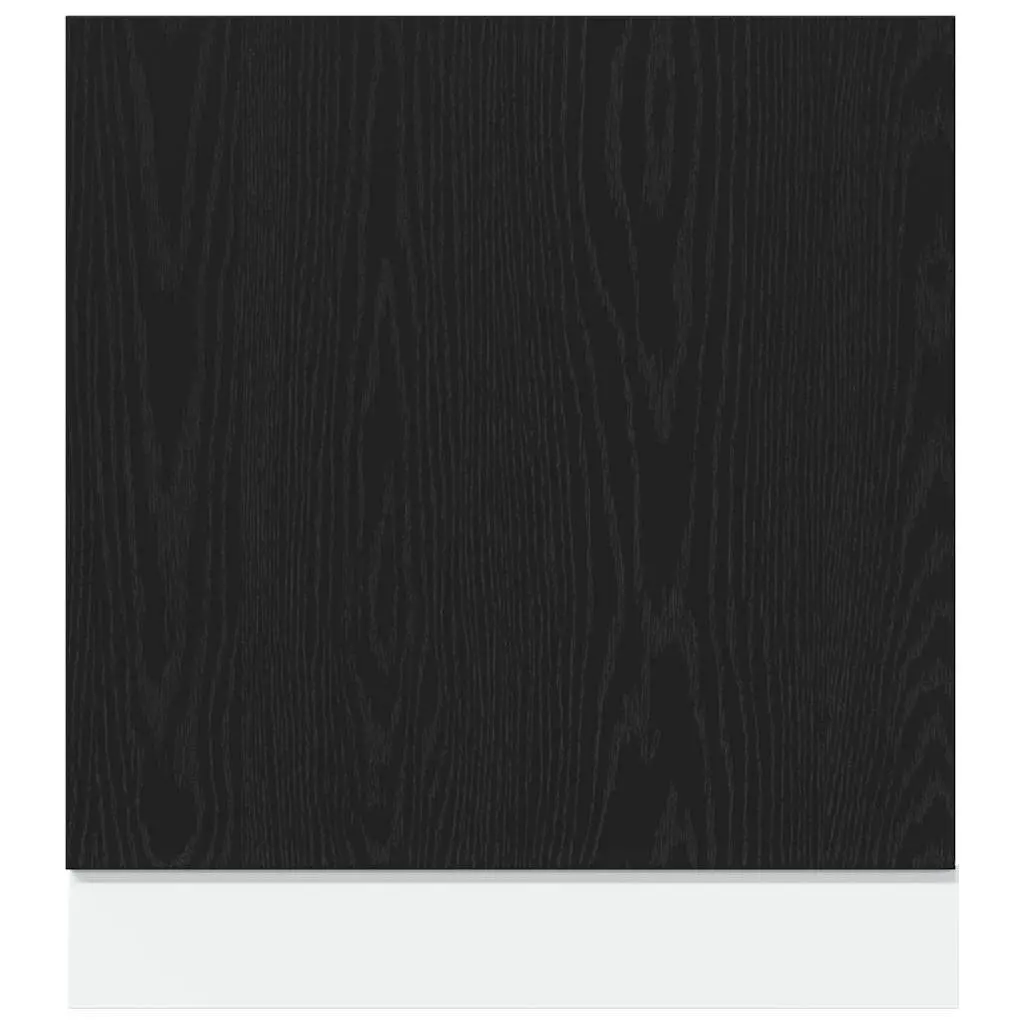 60cm Black Oak Dishwasher Panel for Kitchen Cabinet