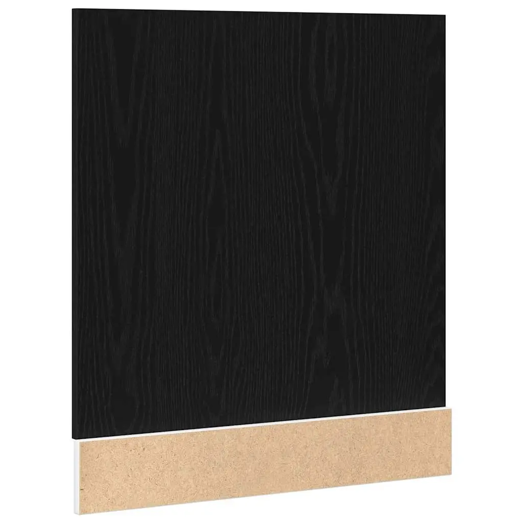 60cm Black Oak Dishwasher Panel for Kitchen Cabinet