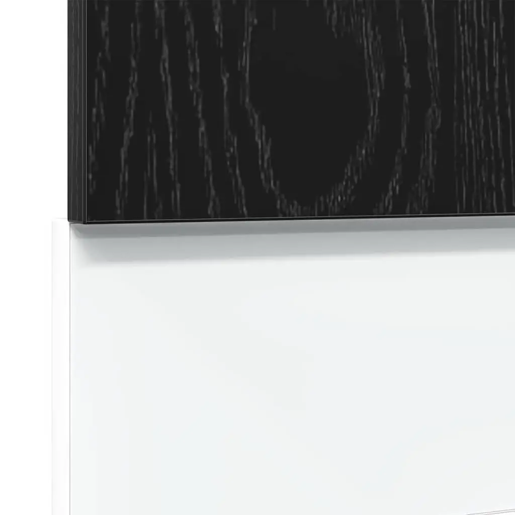 60cm Black Oak Dishwasher Panel for Kitchen Cabinet