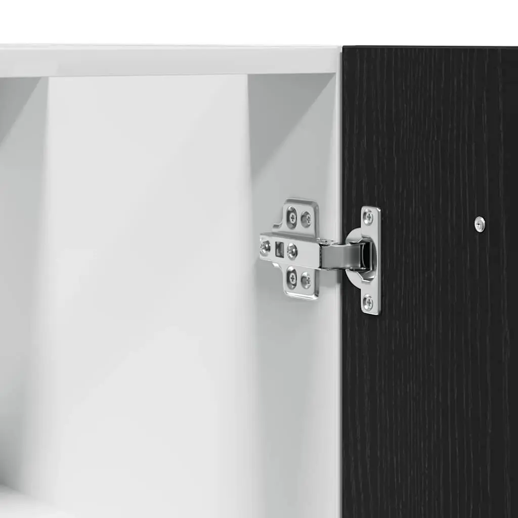 Black Oak Engineered Wood Kitchen Storage Cabinet