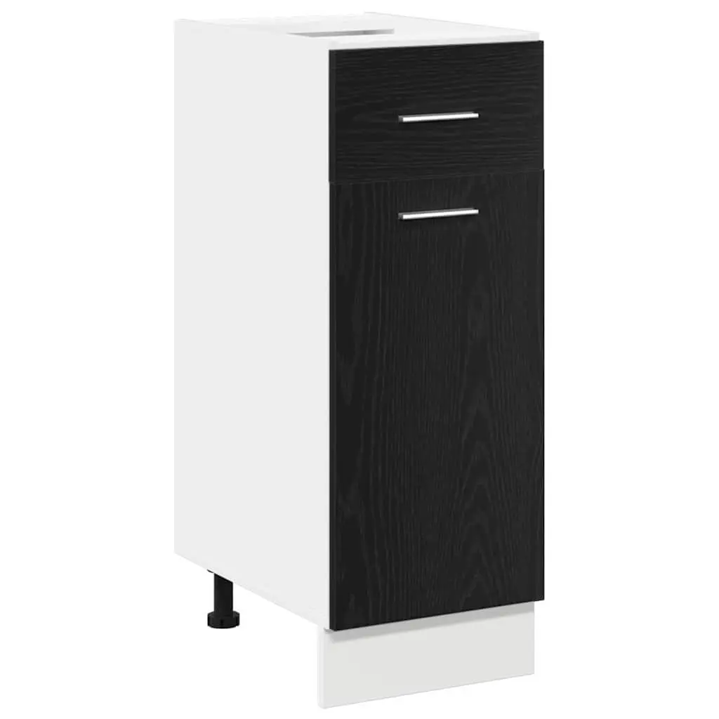 Hanging Kitchen Cabinet Engineered Wood 30 x 46 x 81.5 cm Black Oak