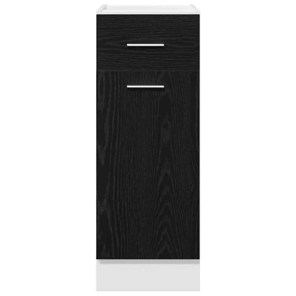 Hanging Kitchen Cabinet Engineered Wood 30 x 46 x 81.5 cm Black Oak