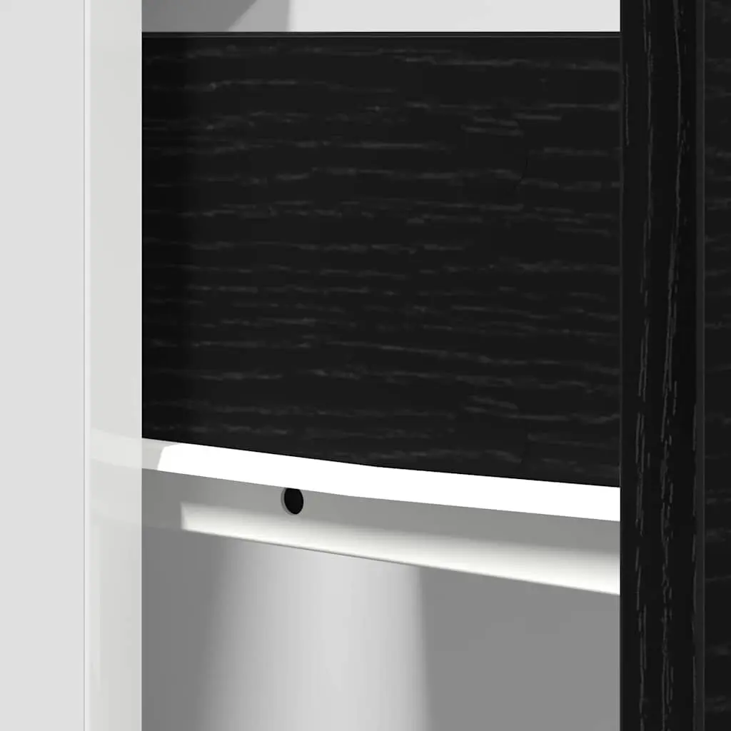 Hanging Kitchen Cabinet Engineered Wood Black Oak 50 x 46 x 81.5 cm