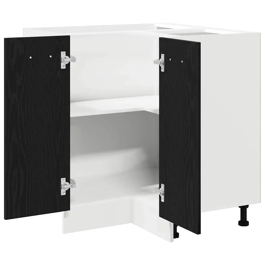 Black Oak Hanging Kitchen Cabinet for Storage
